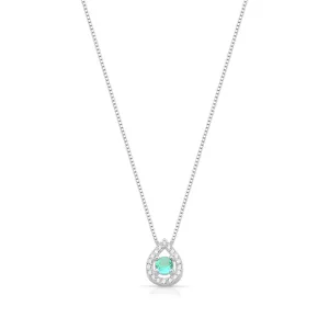 Gargantilha Gota Turmalina 45cm