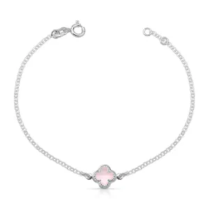 Pulseira Trevo Rosa